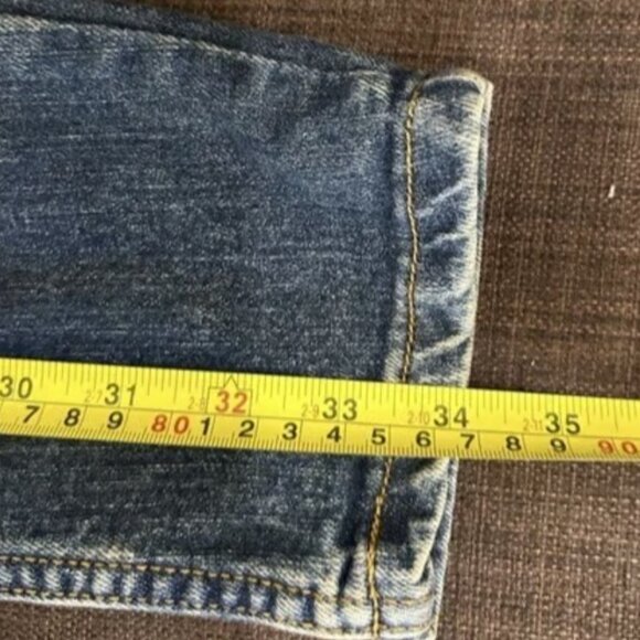 Arizona Jean Co Jeans Size 12 Reg Blue Denim Straight Leg Adjustable - Picture 8 of 9